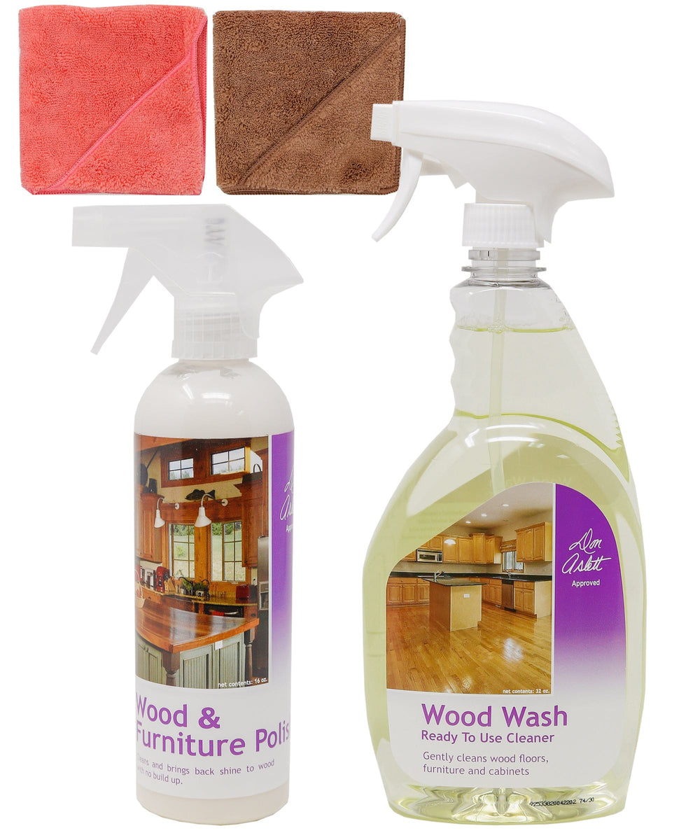 Don Aslett Wood Wash Ready-To-Use And Concentrate - Gently Cleans Wood  Floors, Furniture And Cabinets
