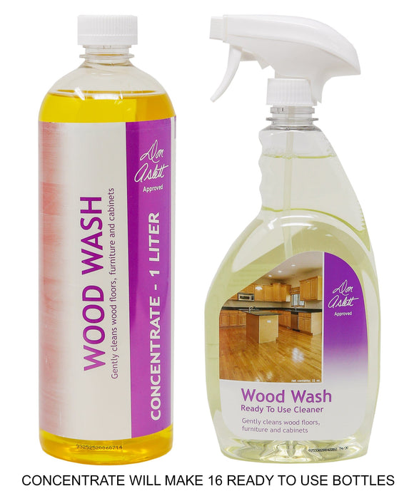 Don Aslett Wood Wash Ready-To-Use And Concentrate - Gently Cleans Wood Floors, Furniture And Cabinets