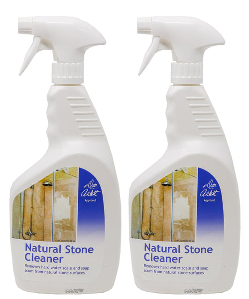 Don Aslett Natural Stone Cleaner 2 Pack – Removes Hard Water Scale and Soap  Scum from Natural Stone Surfaces